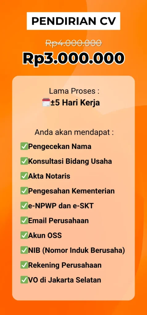 pendirian cv harga murah gratis virtual office di jakarta selatan